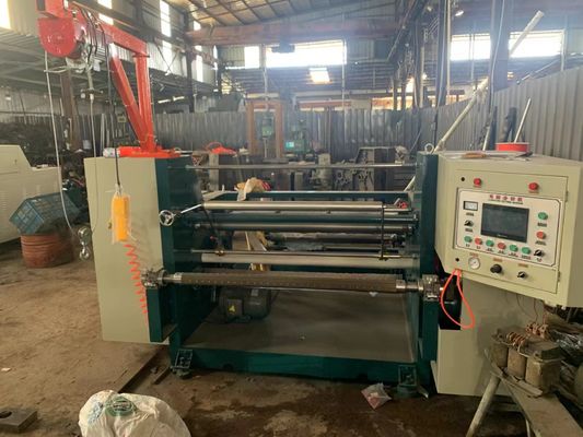 Single Axis Paper Film Rewinding And Slitting Machine Roll Slitter Rewinder Axis tunggal