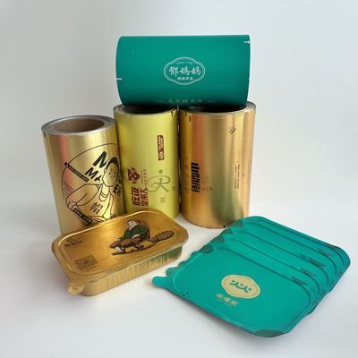 AL Heat Sealing Film Untuk PS / PP / PE / PET Cups Easy Peel Beverage Packaging Solution