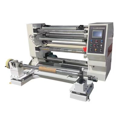 Mesin pemotong film peregangan manual OPP Label Slitter Rewinder 0 - 200m/Min