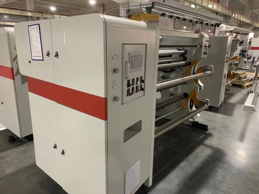Peralatan pemotong kertas berkecepatan tinggi Opp Cpp Pet Film Paper Roll Pemotong Mesin Rewinding