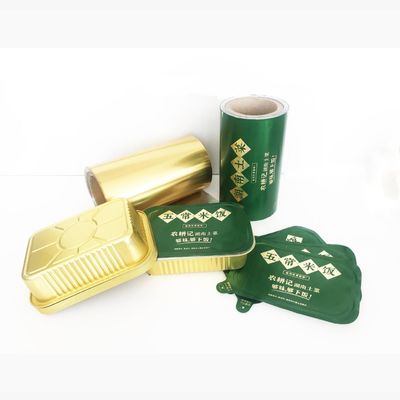 Customized Aluminium Foil Tutup Untuk Yogurt Susu Keju Es Krim Heat Sealing Film Untuk Berbagai Kontainer